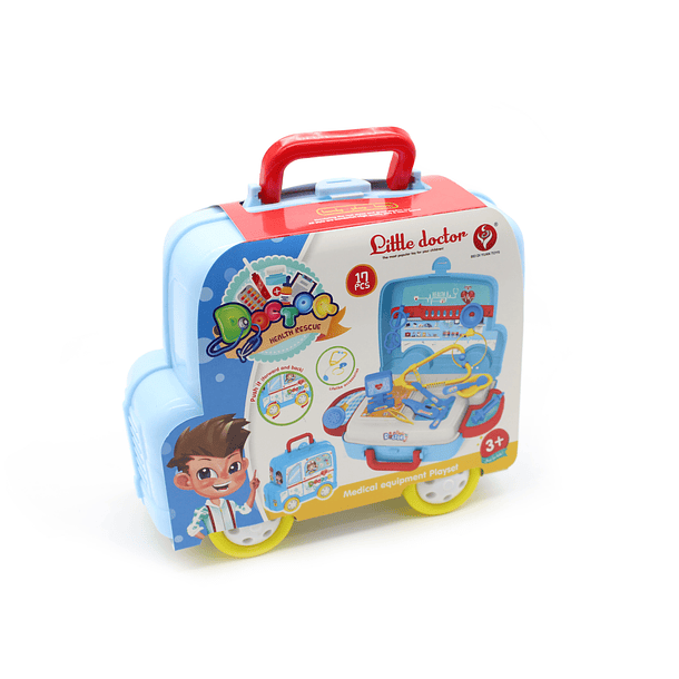 Juguete Caja Doctor Azul Para Niños Niñas 3+ Años 4