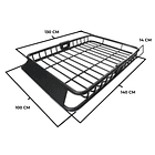 Parrilla De Techo Negra Aluminio 140cm Rally Portaequipaje 2