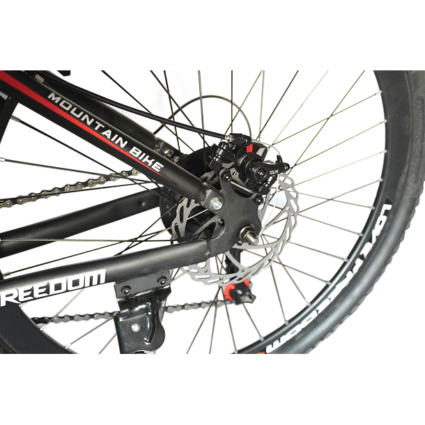 Bicicleta Montaña Aro 26 Marco Acero Cambios Shimano Curva Negra