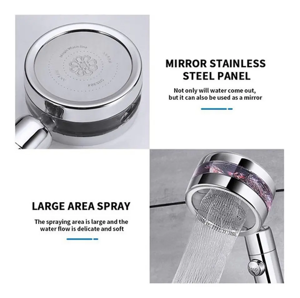  Eco Ducha Spa Cabezal Ducha Cabezal De Ducha Turbo Fan 7