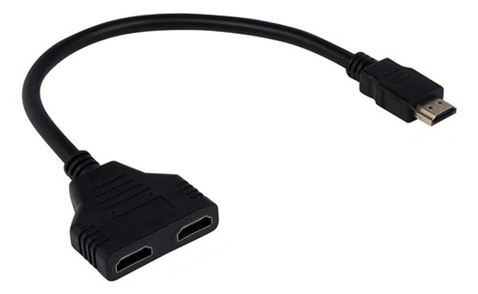 Cable Divisor Hdmi Splitter Y De 1 Macho A 2 Hembras 2