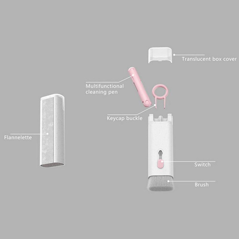 Cepillo Limpiador De Teclado Multifuncion Audifonos Telefono 6