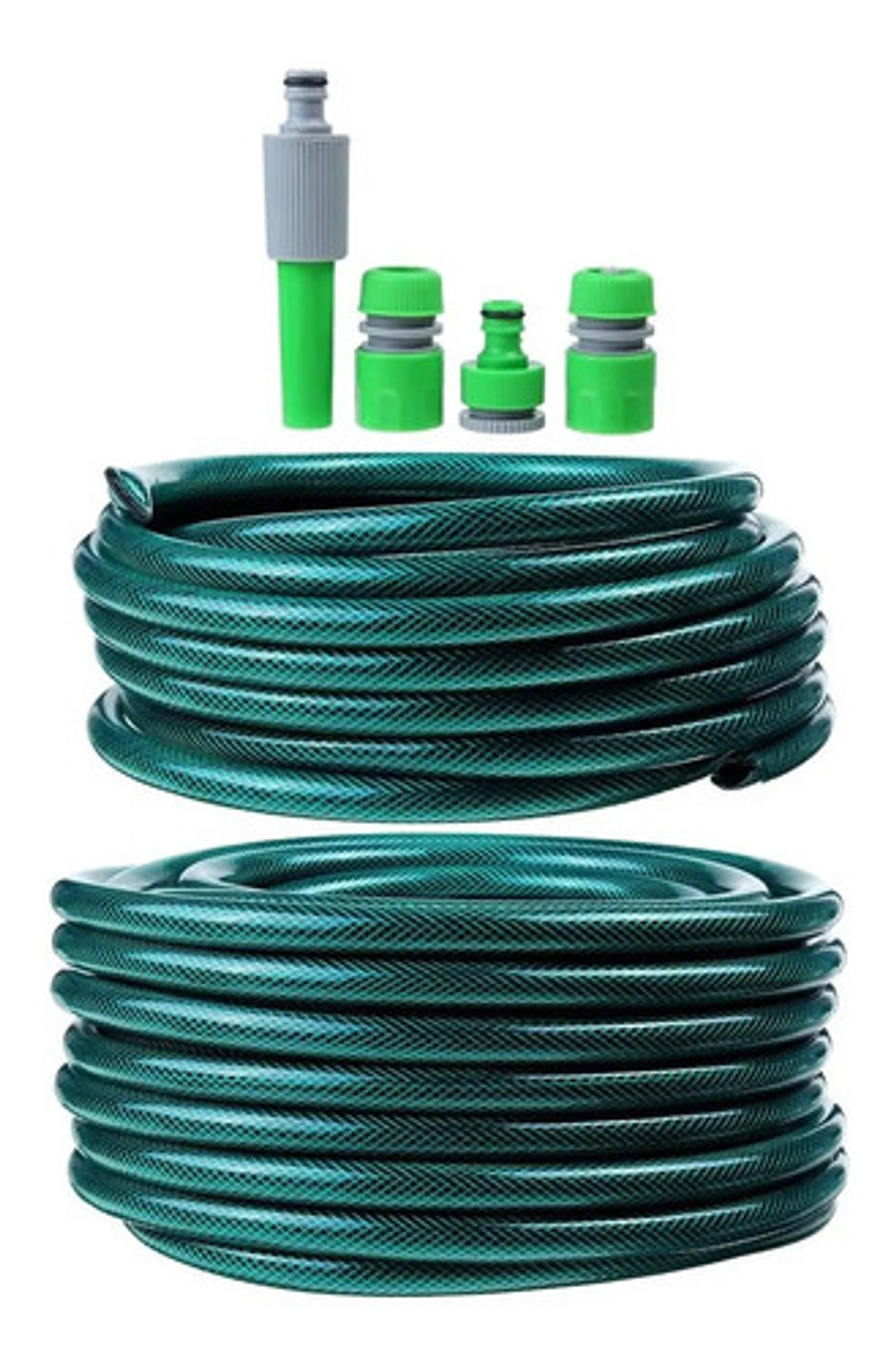 Manguera Riego Thek 1/2 Pulgada 15m Con Pistola Rociadora Verde Oscuro 7