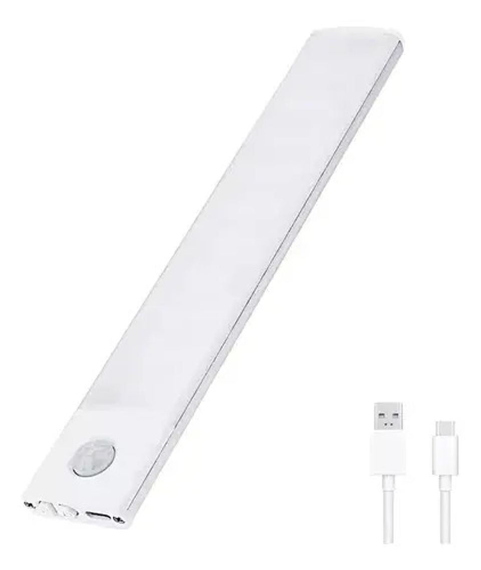 Luz Led Con Sensor Movimiento Barra Closet Baño Cocina 30 Cm 2