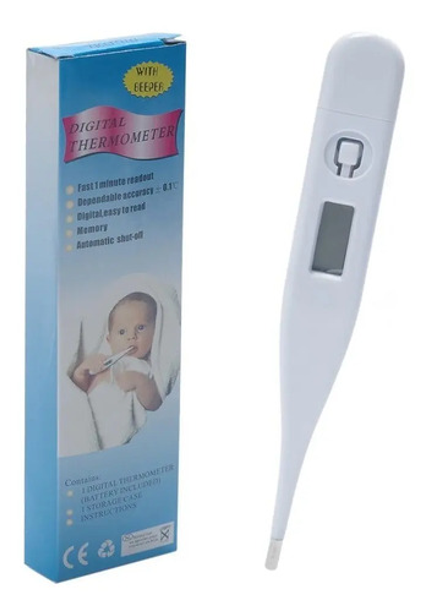 Termómetro Corporal Digital Tipo Lapiz Bebe  1