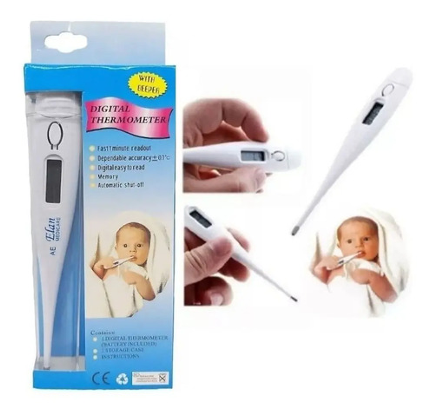 Termómetro Corporal Digital Tipo Lapiz Bebe  6