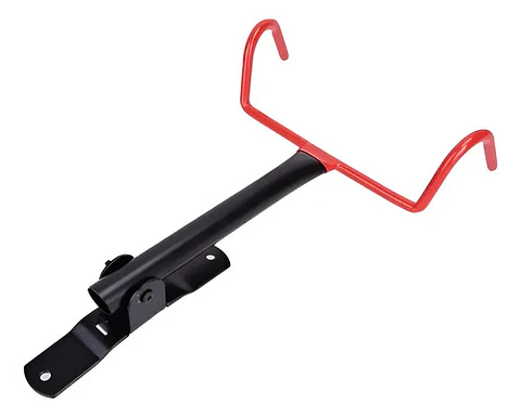 Gancho Pared Bicicleta Aftk Horizontal Acero Inoxidable Rojo