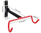 Gancho Pared Bicicleta Aftk Horizontal Acero Inoxidable Rojo - Miniatura 2