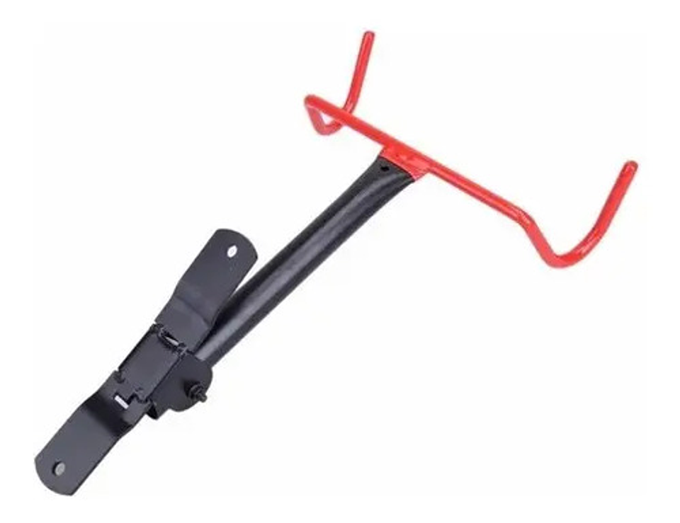 Gancho Pared Bicicleta Aftk Horizontal Acero Inoxidable Rojo 4