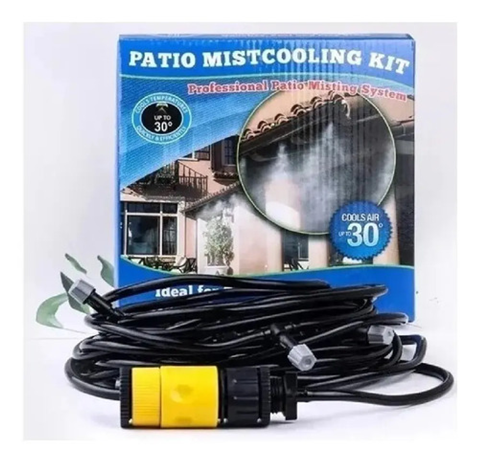 Kit Sistema Nebulización Patio Terraza Riego Neblina Resfres 2