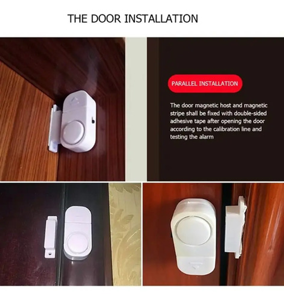 Alarma Puerta Ventana Sensor Magnetico Seguridad 90db 3