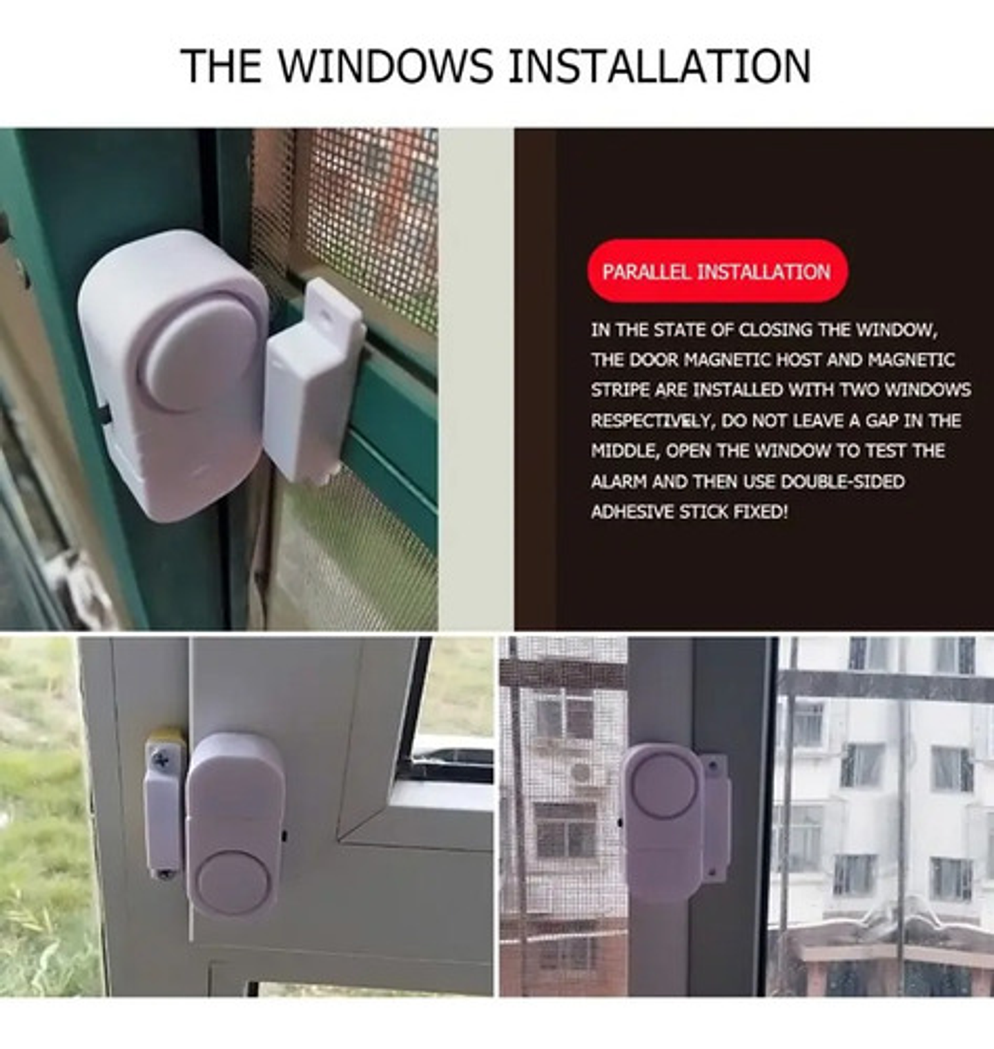 Alarma Puerta Ventana Sensor Magnetico Seguridad 90db 4