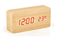 Reloj Despertador Multifunción Con Visualización  De Madera - Miniatura 1