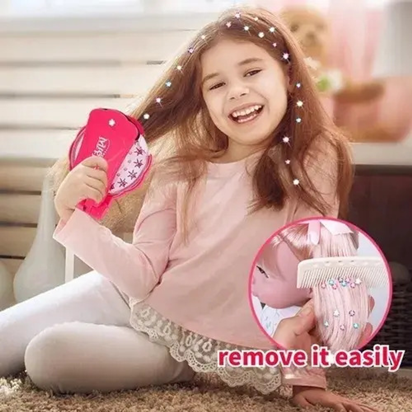 Maquina Mas Brillos Para El Cabello Niñas + 160 Repuestos  2