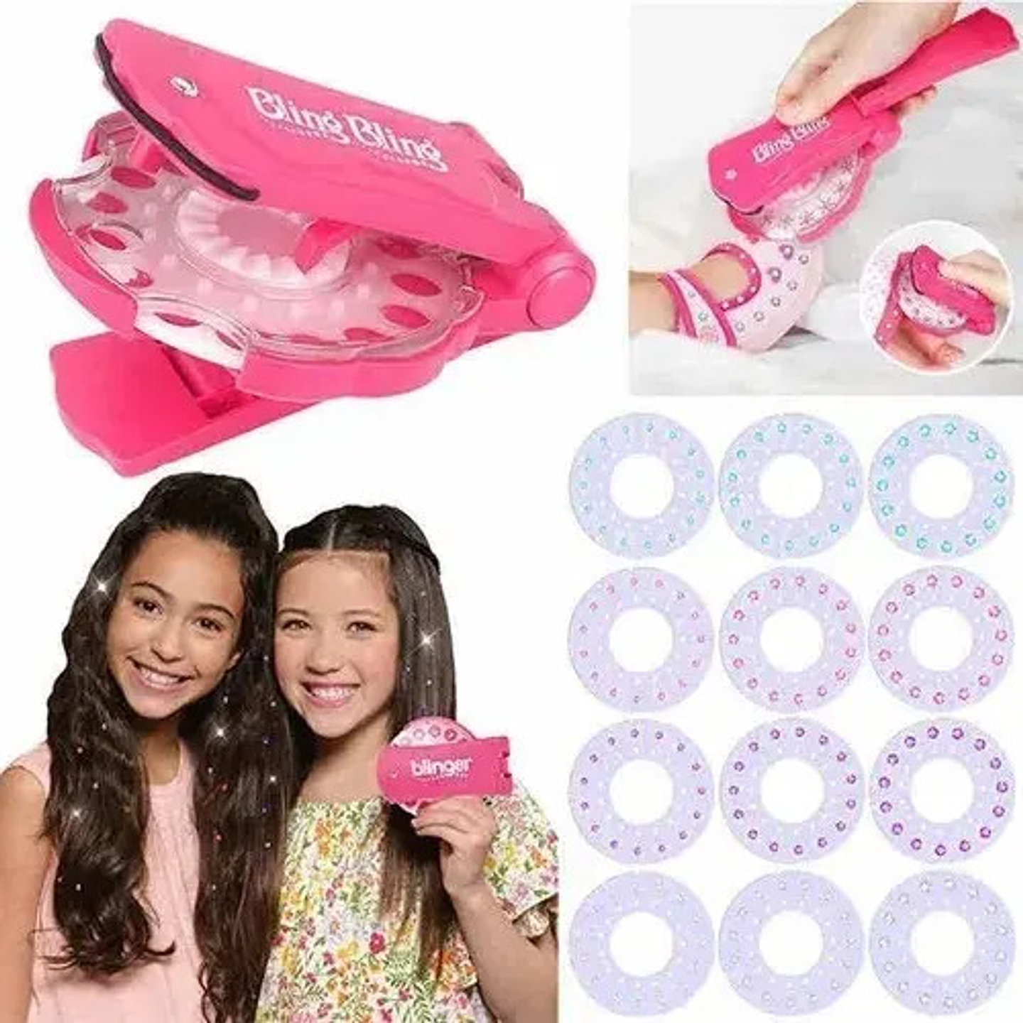 Maquina Mas Brillos Para El Cabello Niñas + 160 Repuestos  5