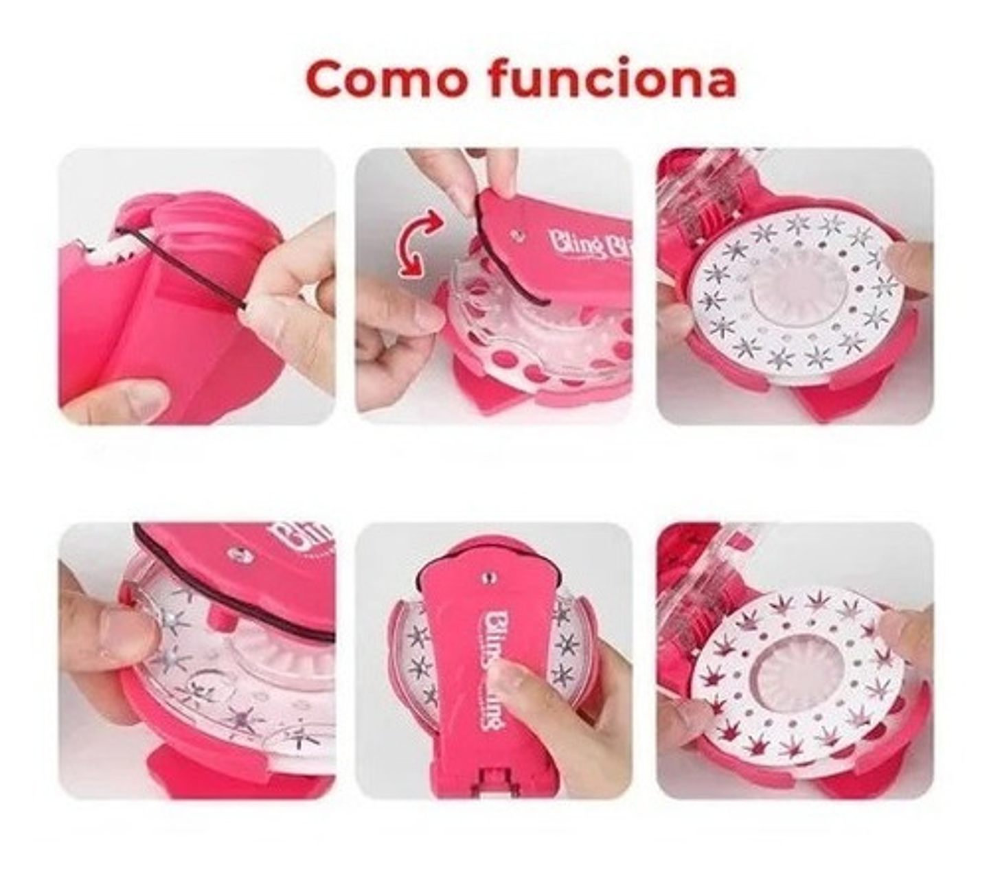 Maquina Mas Brillos Para El Cabello Niñas + 160 Repuestos  7