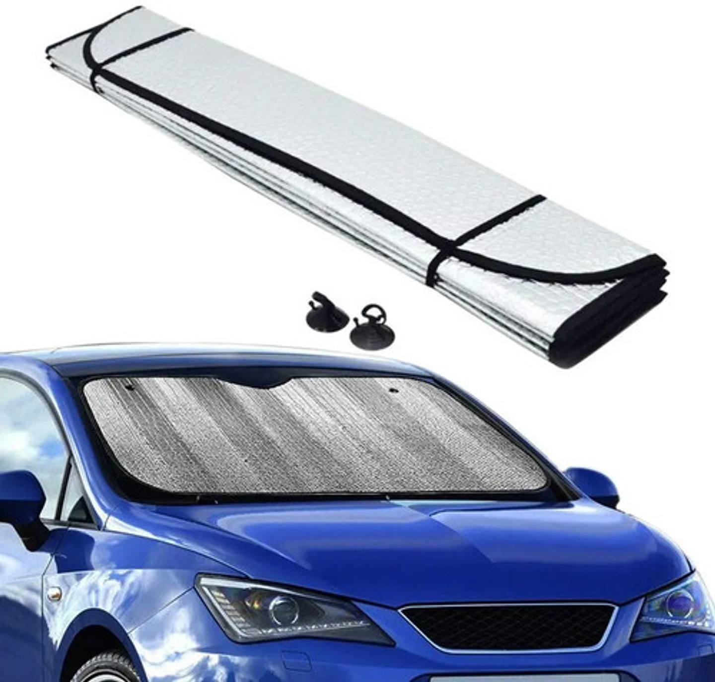 Quitasol Retráctil  Parabrisa Tapa Sol Sombrilla 1