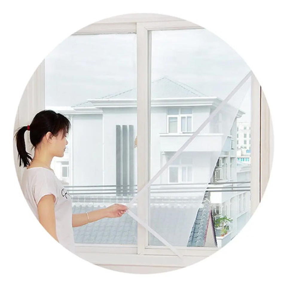 Malla Anti Mosquitos Polillas Cortina Mosquitera Con Velcro 1