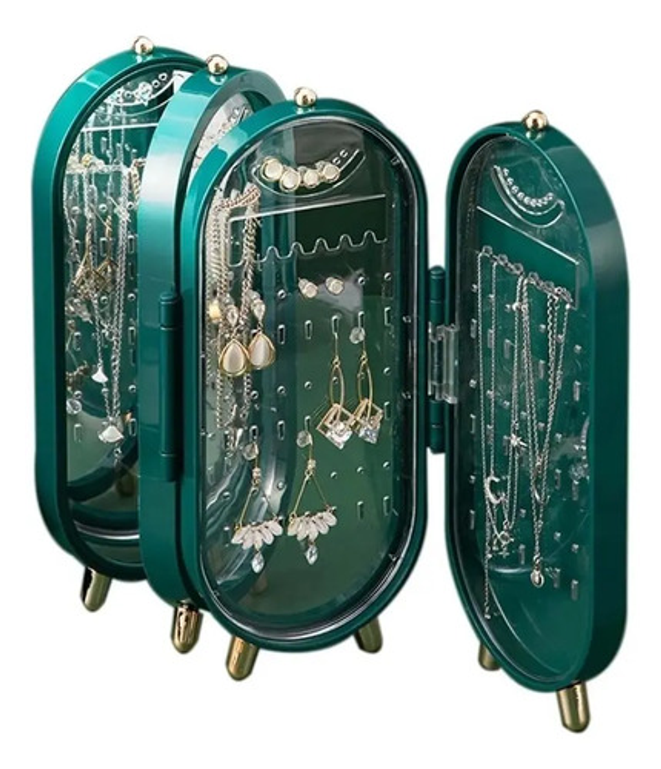 Organizador De Aros Anillos Joyero Plegable Portátil Premium 1