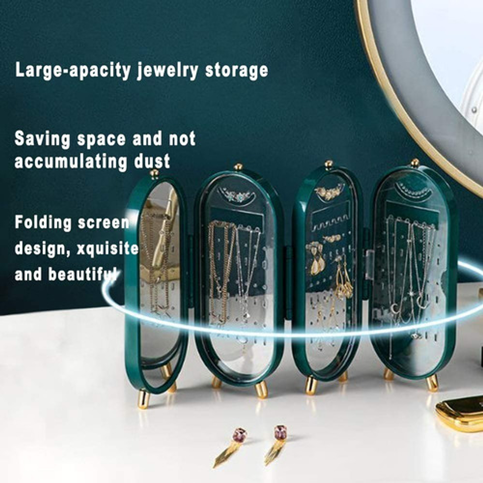 Organizador De Aros Anillos Joyero Plegable Portátil Premium 8