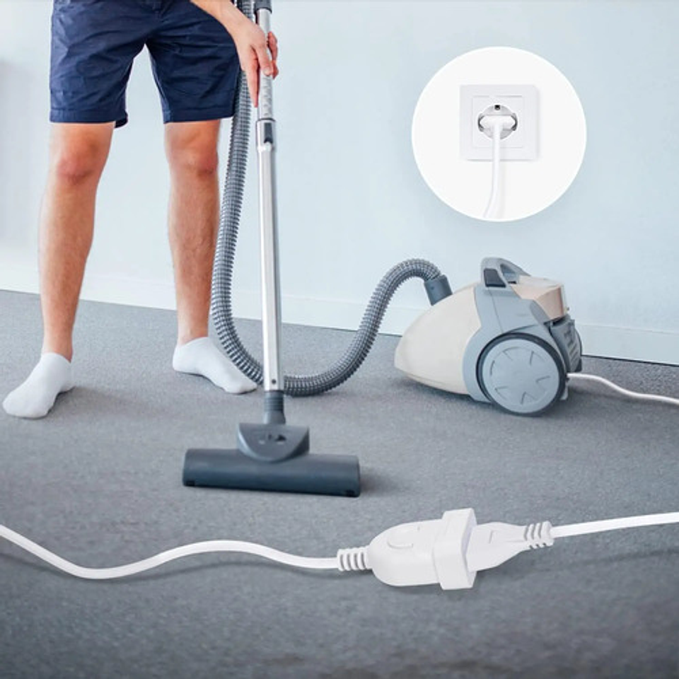 Alargador Zapatilla De 1 Tomas Thek Electronica Thek Electronicacolor Blanco Largo Del Cable De 10m 3