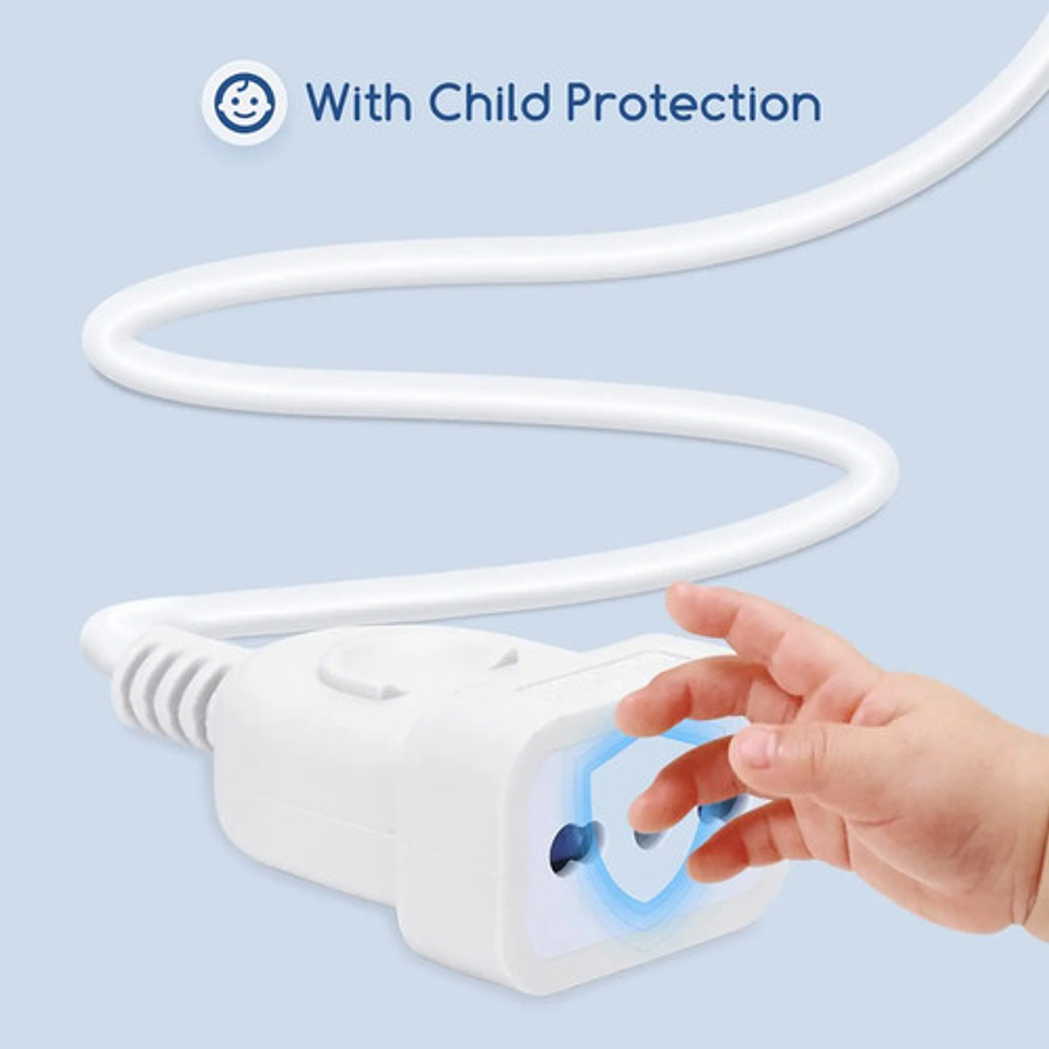 Alargador Zapatilla De 1 Tomas Thek Electronica Thek Electronicacolor Blanco Largo Del Cable De 10m 4