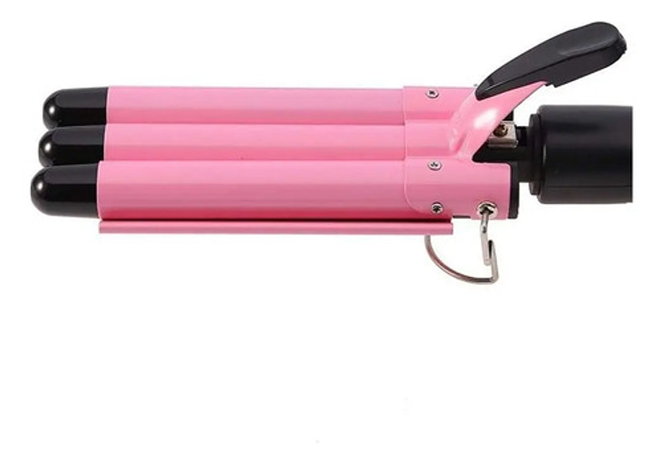 Rizador Ondulador Plancha  Para Cabello De 3 Tubos  2