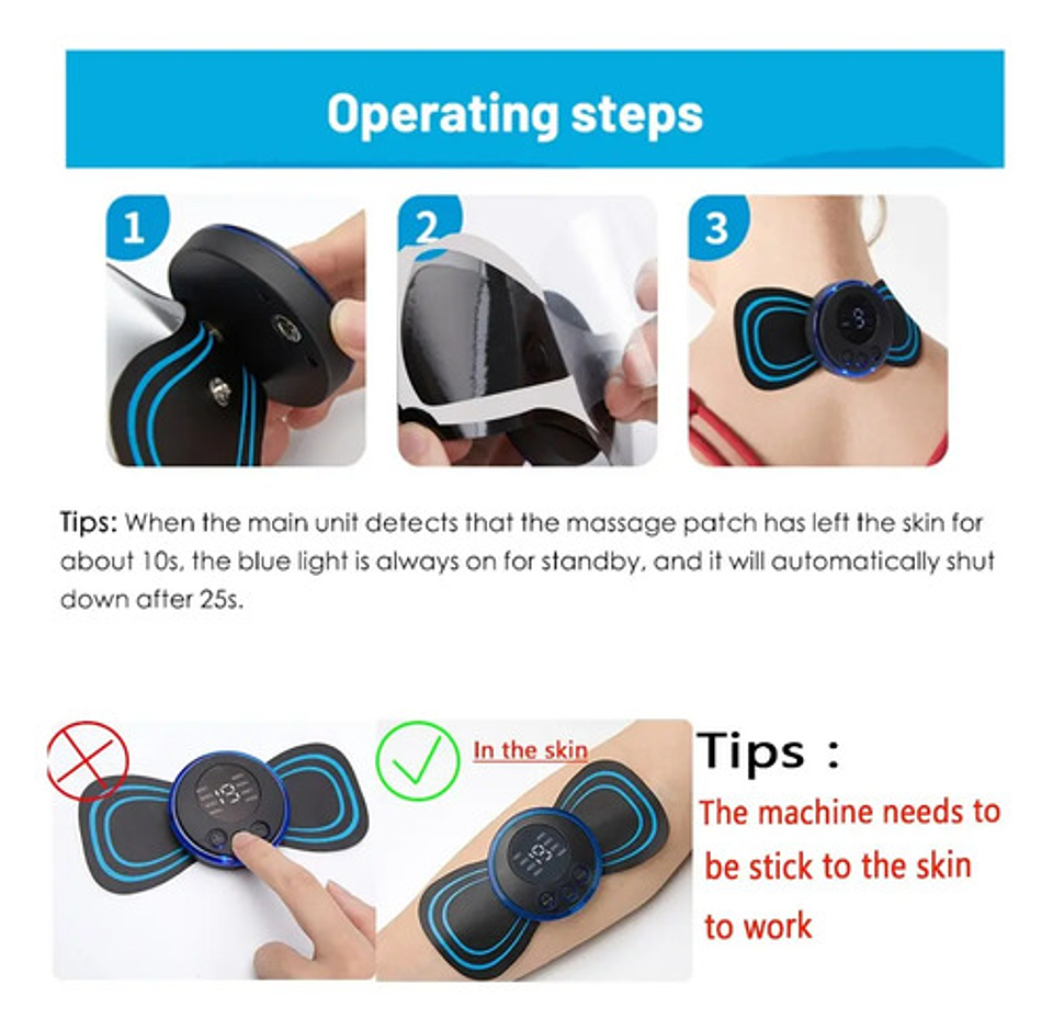 Masajeador Corporal Portátil, Alivio Del Dolor Cuidado Salud 8
