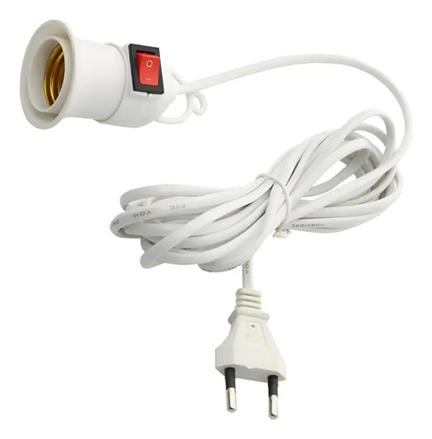 Soquete Alargador E27 Con Interruptor  1