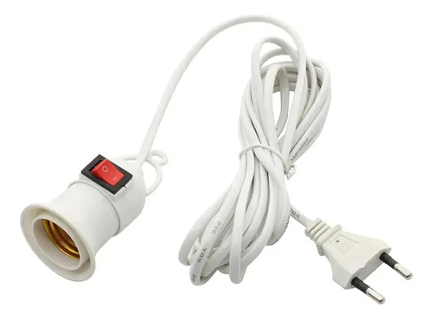 Soquete Alargador E27 Con Interruptor  9