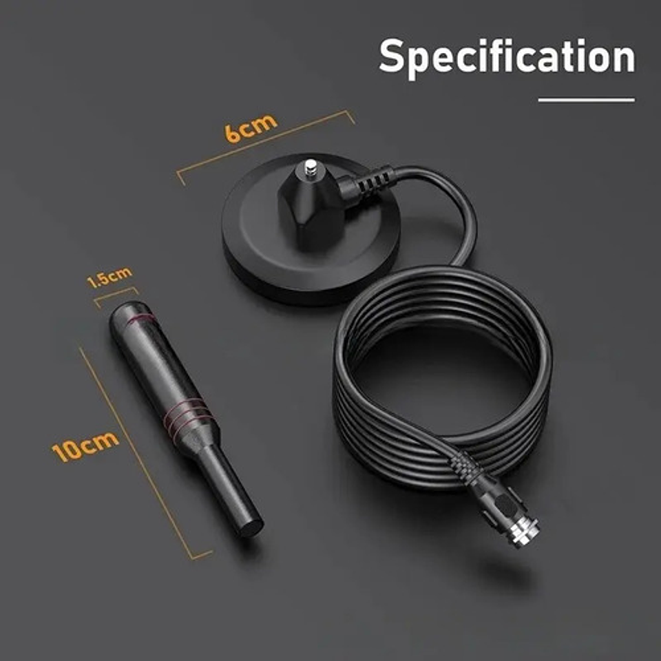 X2 Antena Hd Tv Digital Abierta Tvd Coaxial Con Iman 7