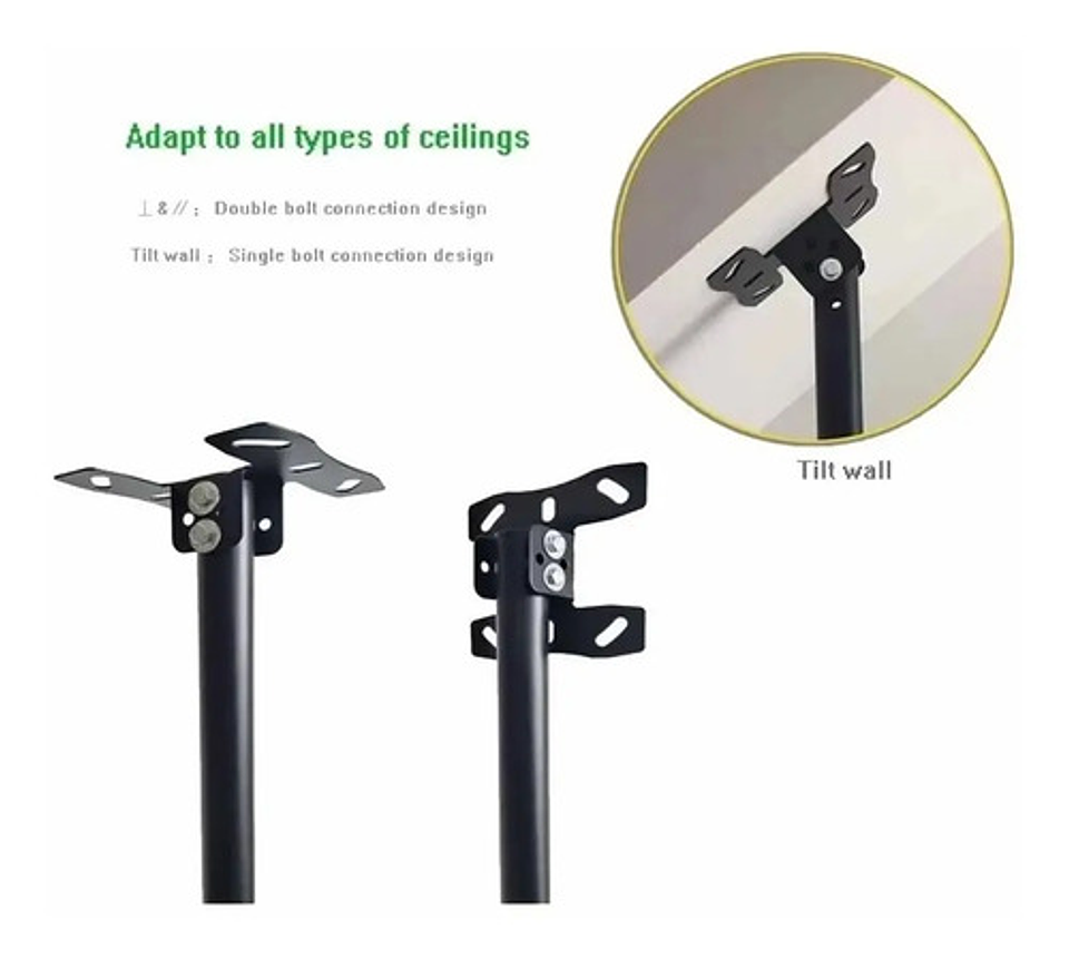 Soporte Tv Tecnopro Techo 360° Giratorio 32-70 Pulgadas Negro 4