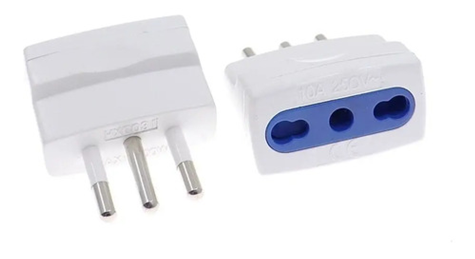 Adaptador Enchufe Genérica 3 Patas Blanco 1