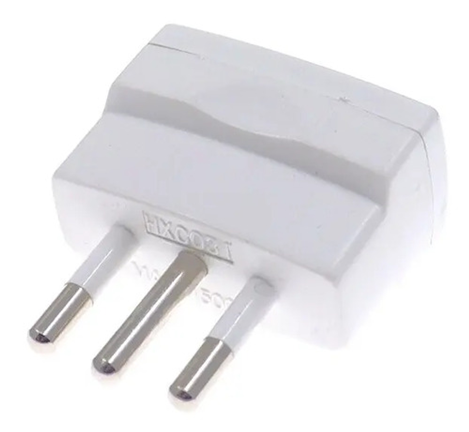 Adaptador Enchufe Genérica 3 Patas Blanco 2