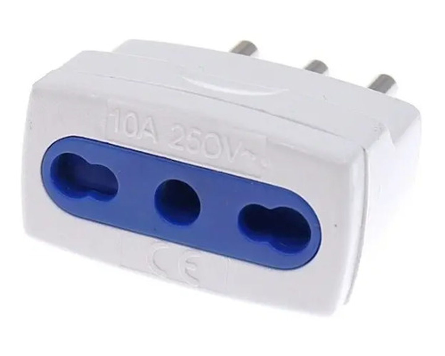 Adaptador Enchufe Genérica 3 Patas Blanco 3