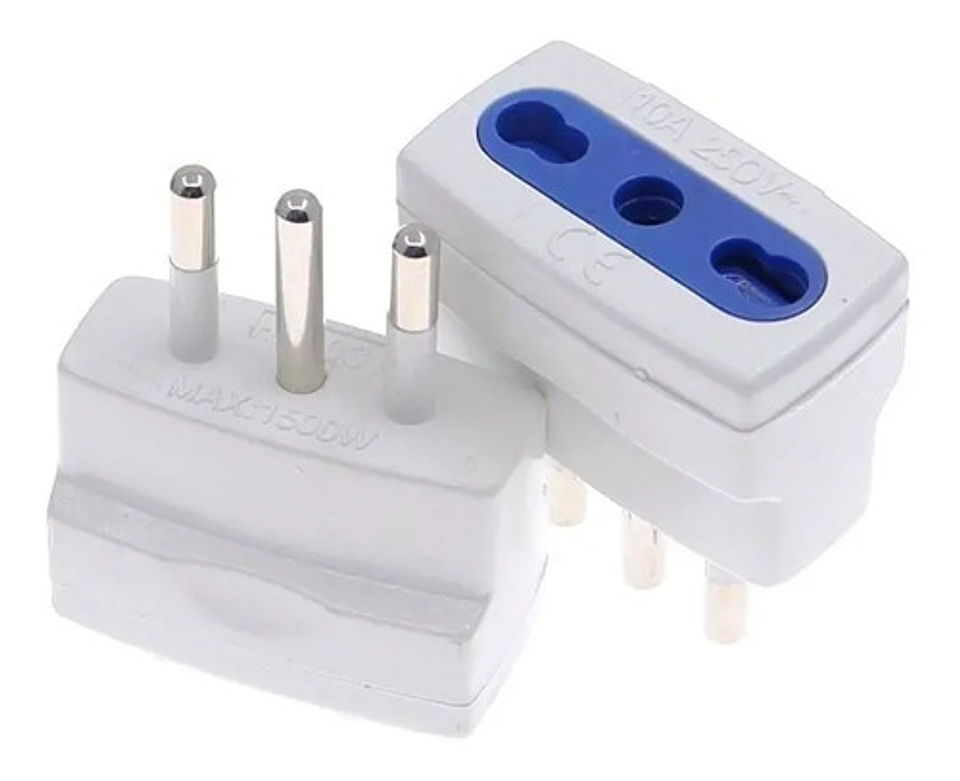 Adaptador Enchufe Genérica 3 Patas Blanco 5