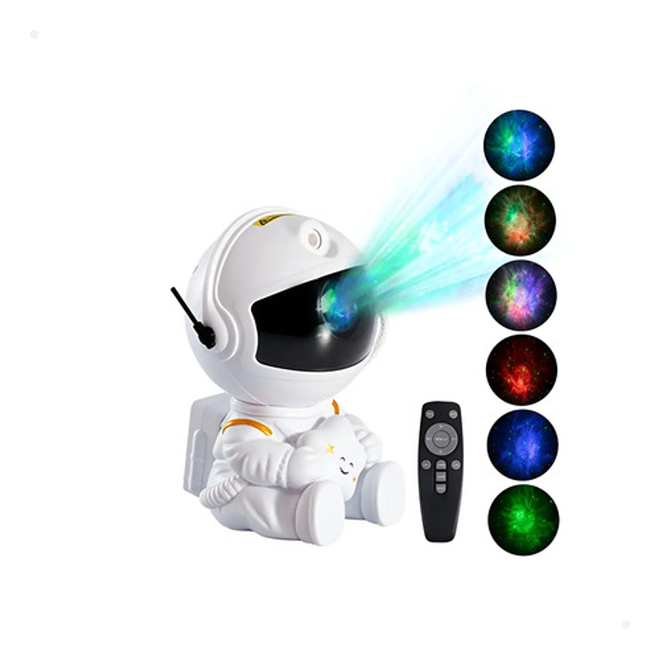 Lampara Astronauta Proyector De Luz De Estrella Espantacuco  1