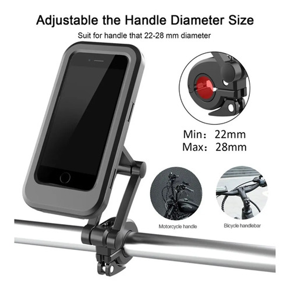 Soporte Universal Para Teléfono Moto Bicicleta Delivery  4