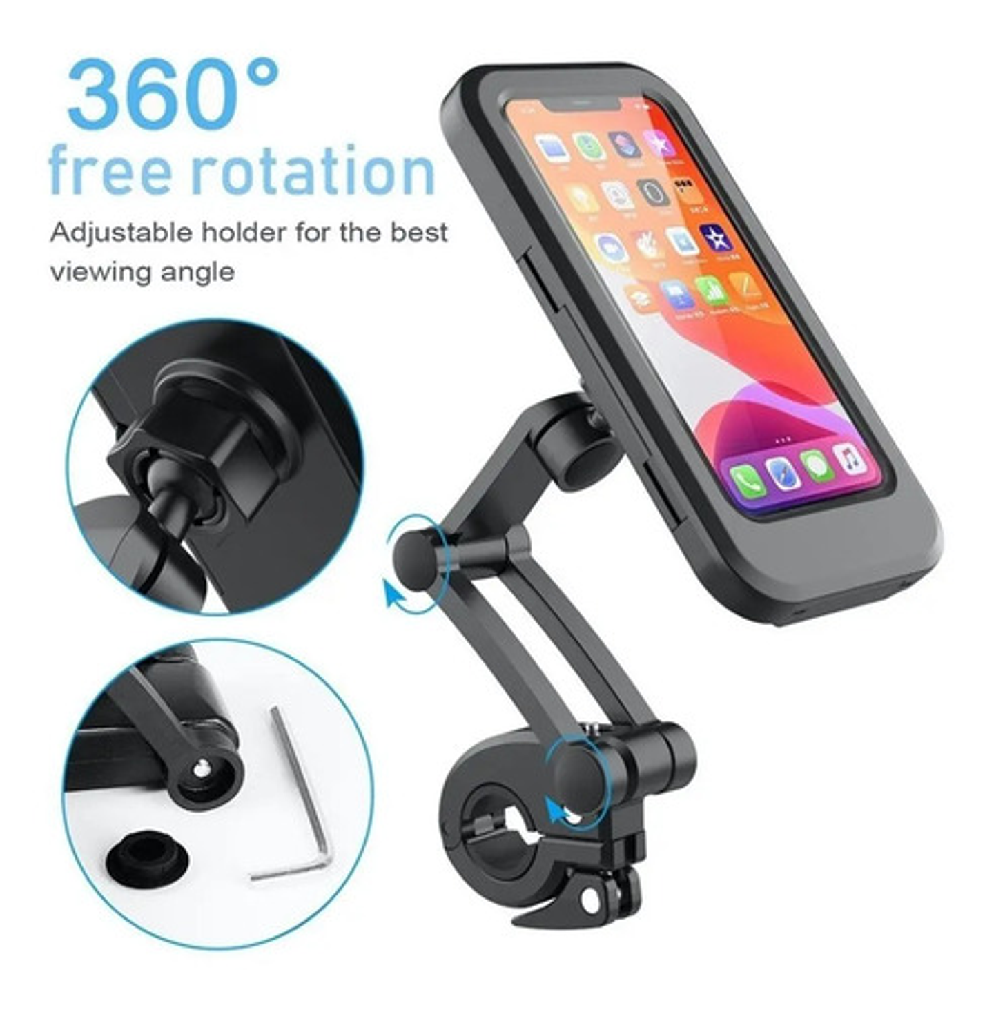 Soporte Universal Para Teléfono Moto Bicicleta Delivery  7