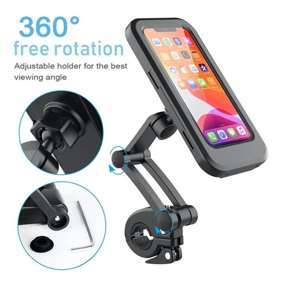 Soporte Universal Para Teléfono Moto Bicicleta Delivery  7