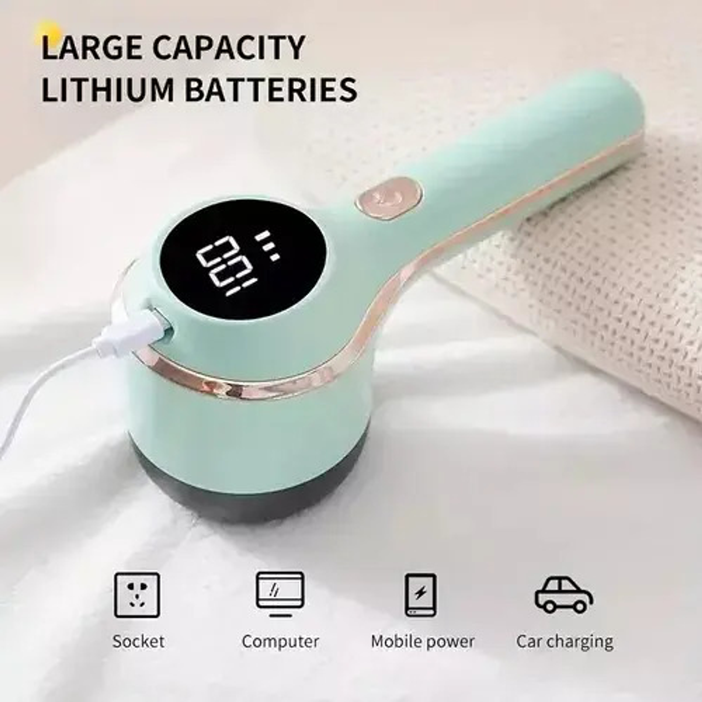 Removedor Eléctrico De Pelusas Thek 6 Cuchillas Led Tipo C 3