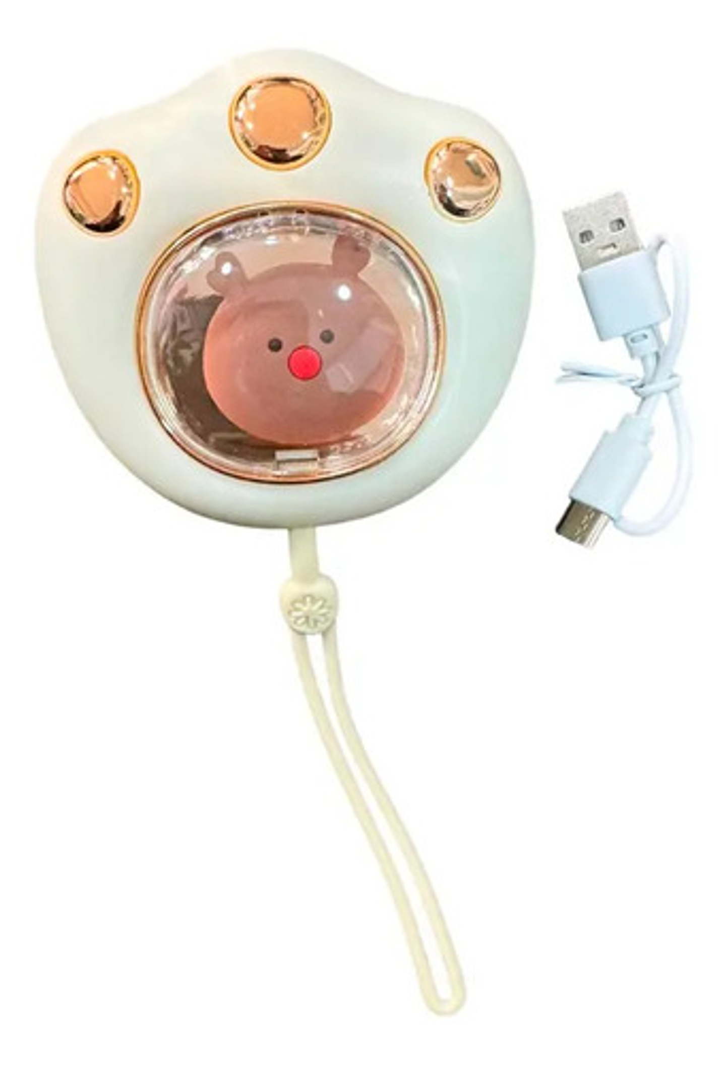 Calentador De Manos Calienta Manos Usb Diseño Huella Gatito 2