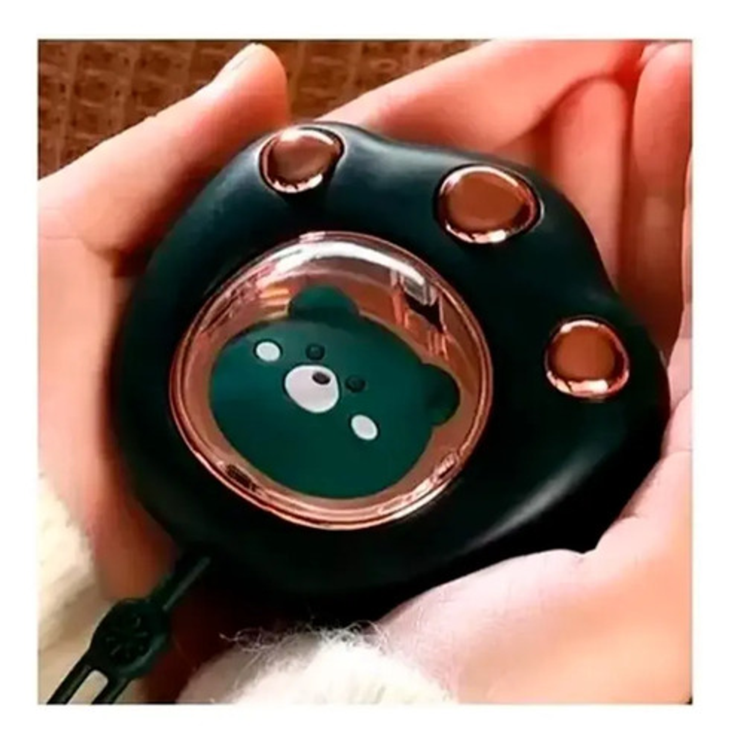 Calentador De Manos Calienta Manos Usb Diseño Huella Gatito 6