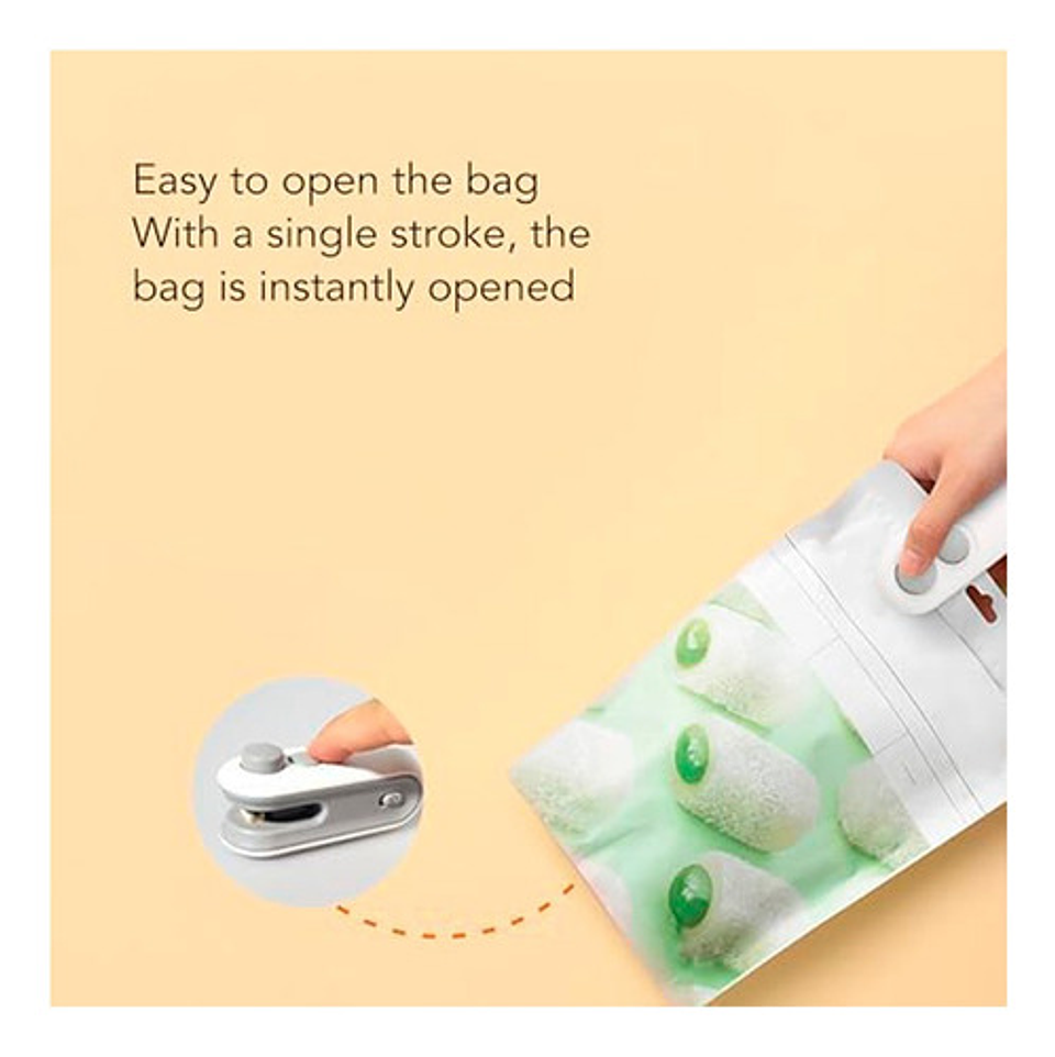 Selladora De Bolsa Genérica Mini Selladora 12977 Color Blanco 6