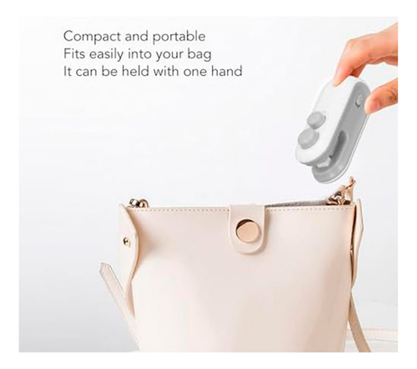 Selladora De Bolsa Genérica Mini Selladora 12977 Color Blanco 7