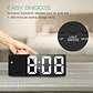 Reloj Despertador Digital Led Thek Usb Control Voz - Miniatura 14