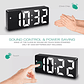 Reloj Despertador Digital Led Thek Usb Control Voz - Miniatura 23