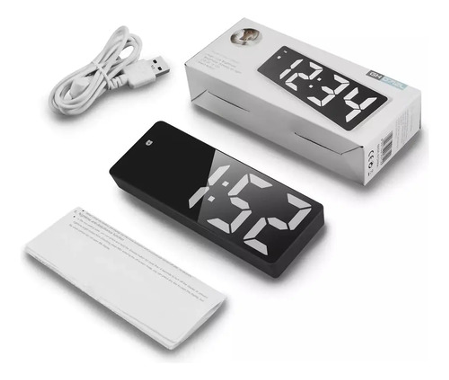 Reloj Despertador Digital Led Thek Usb Control Voz 24