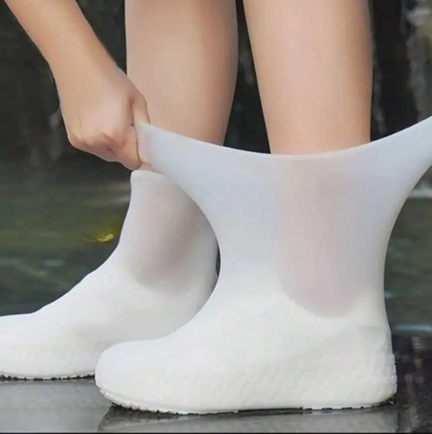 Cubre Botas Lluvia Cubre Zapato De Goma Impermeables Lluvia 1