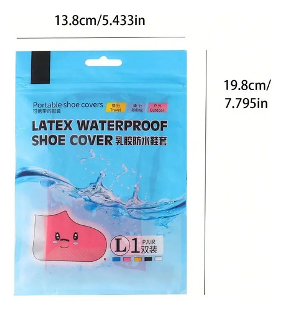 Cubre Botas Lluvia Cubre Zapato De Goma Impermeables Lluvia 7